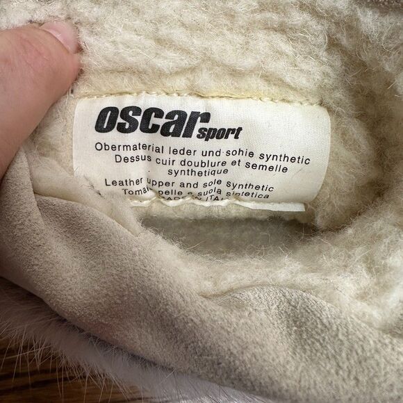 Oscar Sport Vera Gomma Boots Apres Ski White Rabbit Fur Italy EU 36 / US 5.5 NWT - Picture 8 of 12